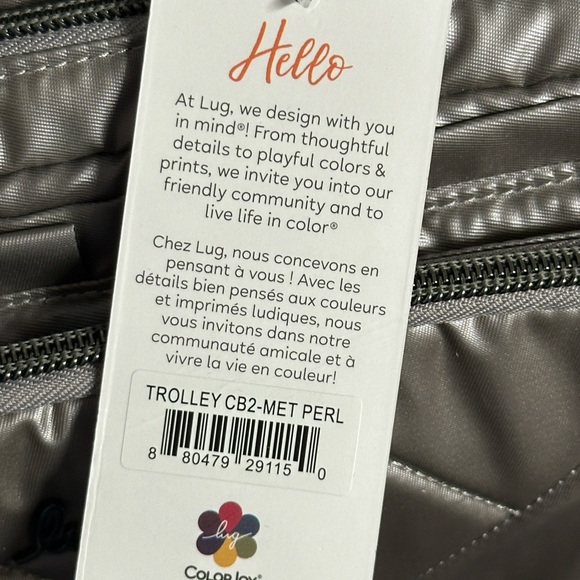 Lug Trolley 2 Crossbody Bag (Metallic Pearl) NWT - Picture 2 of 12